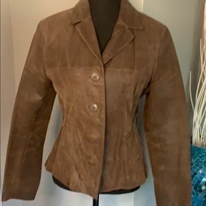 Wilsons Vintage Leather Fitted Brown Jacket